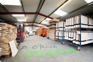 P. O'Kane Hurls - Shop Floor with Logo